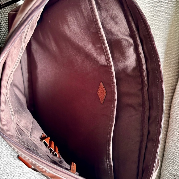 Fossil Mens Leather Messenger Bag | British Tan Color | Brand New - Picture 4 of 12